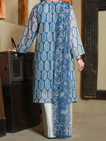 Almirah Blue ALP-3PS-1417 Festive Collection  2022 Online Shopping